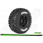 SC-Uphill Tires (Soft Compound), Mounted on Black Rim (2Pcs.)