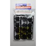 Mini 4WD Carbon Reinforced Wheel Set Low Profile.