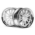 Work XSA 02C Wheel 26mm. Chrome/White (3mm Offset)