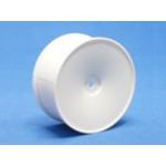 24mm Dish Wheels (White/Offset 0) (4pcs).