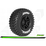 SC-Hummer Tires (Soft Compound), Mounted on Black Rim (2Pcs.)