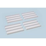 Japan Cup Junior Circuit Straight Section Set (White,4Pcs.)