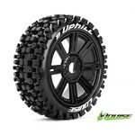 B-Uphill Tires (Soft Compound), Mounted on Black Spoke Rim (2Pcs.)