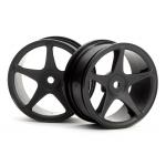 Super Star Wheels 26mm Black (1mm Offset).