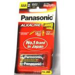 แบตเตอร์รี่ อัลคาไลน์ AAA (3A) ขนาด 2 ก้อน ของ Panasonic Alkaline AAA