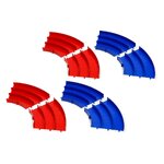 Japan Cup Junior Circuit Curve Section (Blue/Red 4Pcs.each)