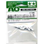 Mini 4WD Bushing for Aluminum Wheels (White,8pcs).