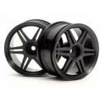 12 SPOKE CORSA WHEEL BLACK 26mm (3mm OFFSET)