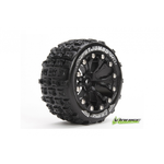 ST-Jumbo 2.8" Tires (Soft Compound), Mounted on Black 1/2" Offset Rim (2Pcs.)
