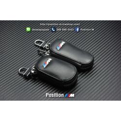 เคสรีโมทกุญแจ ///M หนังแท้ (แบบซองมีซิป)