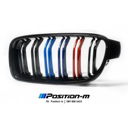 กระจัง F30 ซี่คู่ ดำเงา ///M