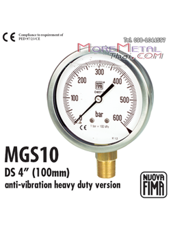 Nuovafima Pressure Gauge DS100-150(4"- 6")