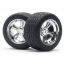 Vintage 5 Spoke Wheel 31mm Shiny Chrome (6mm Offset).