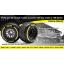 GR F-1 Tire (Rear/Pre-Glued) High-Grip Belted Formula-1 (Tire decal included) (2pcs)