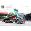 ISUZU FXZ 360 แรงม้า ความยาวแชสซี 6.3 เมตร ติดตั้งกระบะดัมพ์พื้นเรียบ แม่+ลูก3เพลา ยูโร3