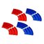 Japan Cup Junior Circuit Curve Section (Blue/Red 4Pcs.each)
