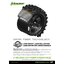 MFT GT Tarmac 1/8 GT Tires (Soft Compound), Mounted on Black Spoke Rim (2Pcs.)