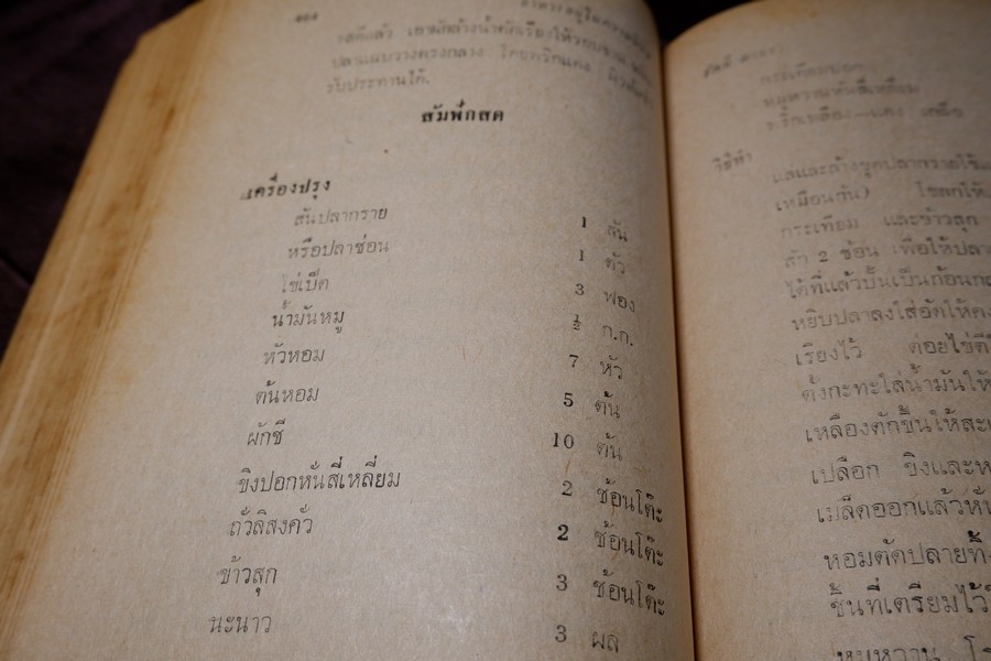 อาหารฉบับ ชนะประกวดเเละอยู่ในความนิยม โดย ประเสริฐ ประภาตะนันทน์ -รัศมีมายา ปกแข็ง ปี 2511