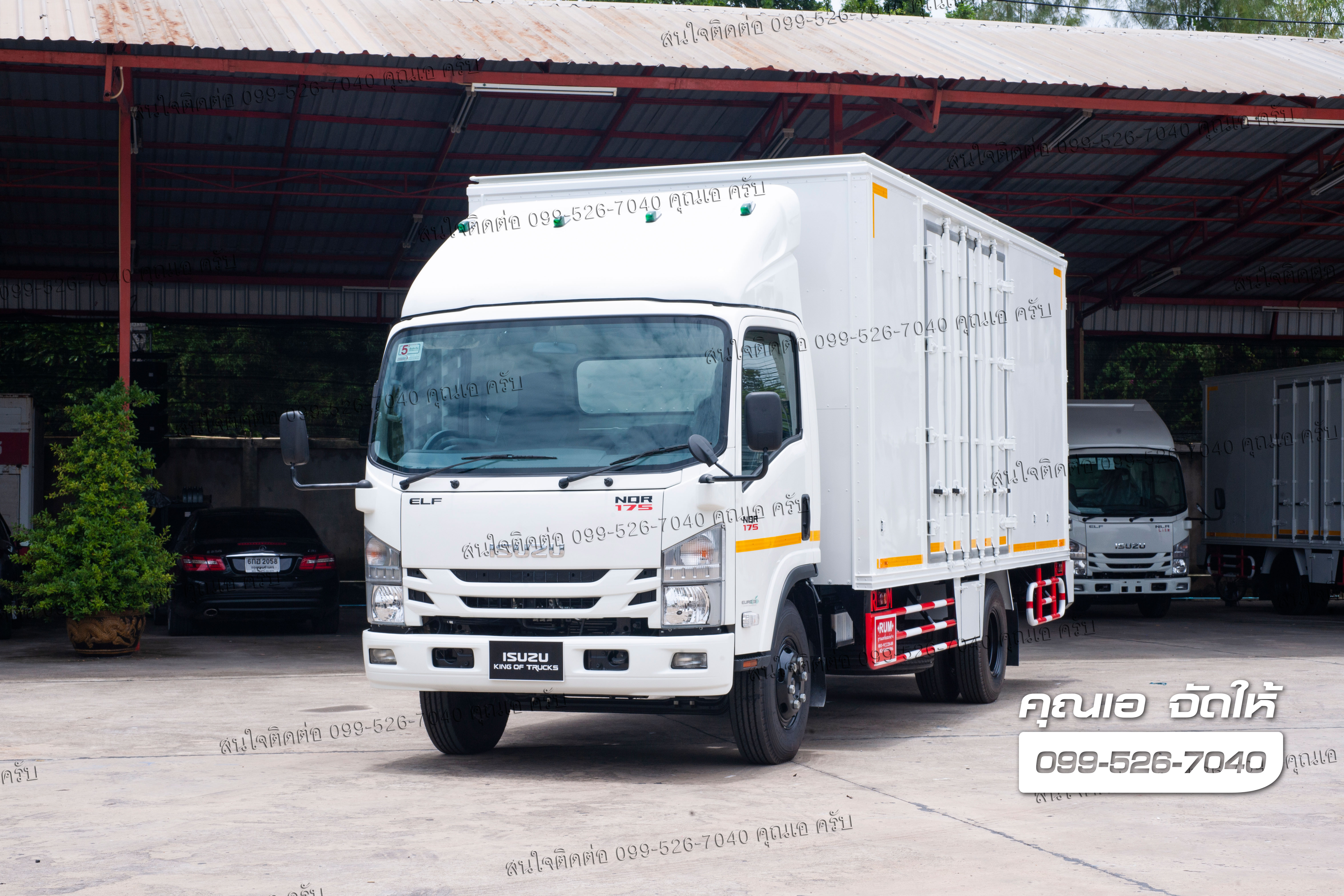 NQR 175 แรงม้า ความยาวแชสซี 5.6 เมตร ติดตั้งตู้ประตู 4 บาน ยูโร3