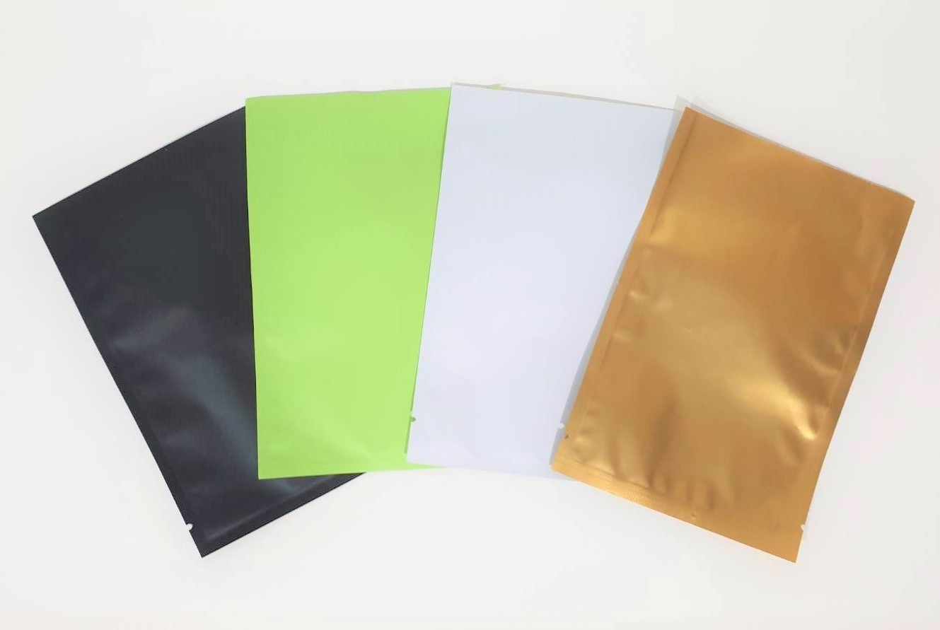 ถุงแบนฟอยล์สีพาสเทล ซีล 3 ด้าน (เมทัลไลท์)