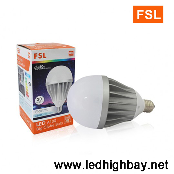 โคมไฮเบย์ LED 30w รุ่นฝาชี ยี่ห้อ FSL (แสงขาว)