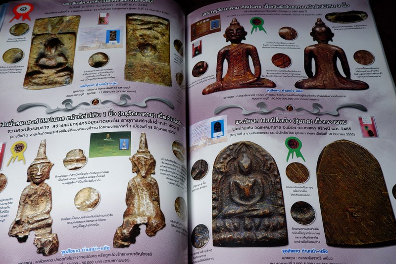 ชี้ตำหนิและจุดสังเกตุ พระเครื่องเมืองใต้ โดย ส.สุสรรณนพมาศ (อาร์ตมัน-ภาพสีทั้งเล่ม) ปี 2552