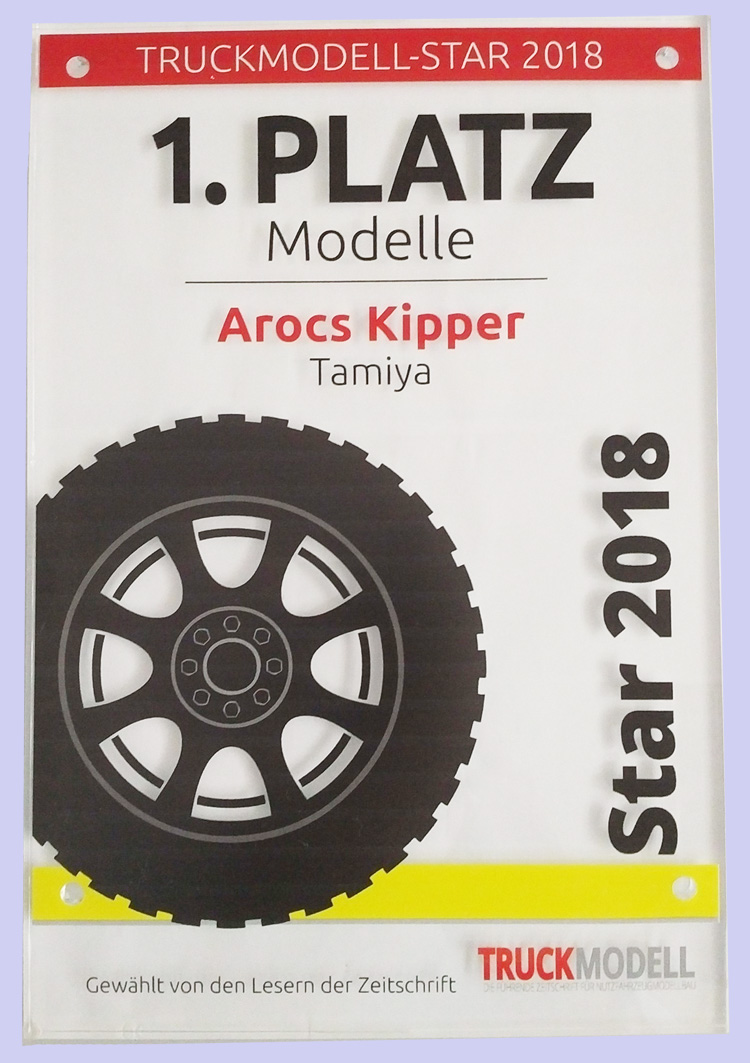 Mercedes-Benz AROCS 3348 6x4 Tipper Truck (Red Cab & Silver Bed Edition)