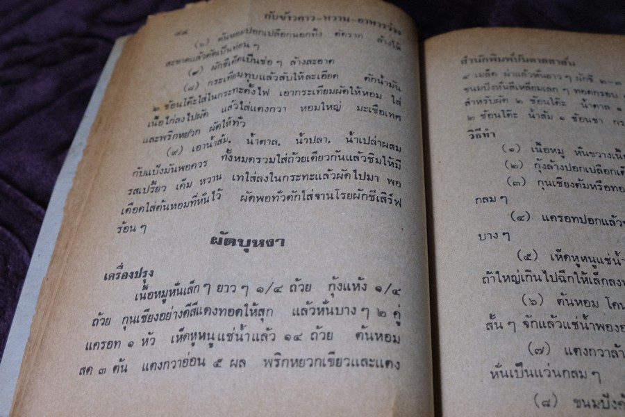 อาหารยอดนิยม ชนะการประกวด คาว หวาน ของว่าง โดย เเม่ครัวชาววัง หนา 160 หน้า