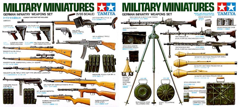 German Infantry Weapons Set