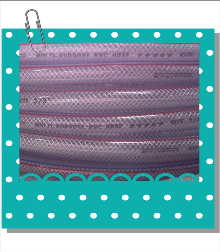 สายยางใส PVC เสริมใยเชือกถัก