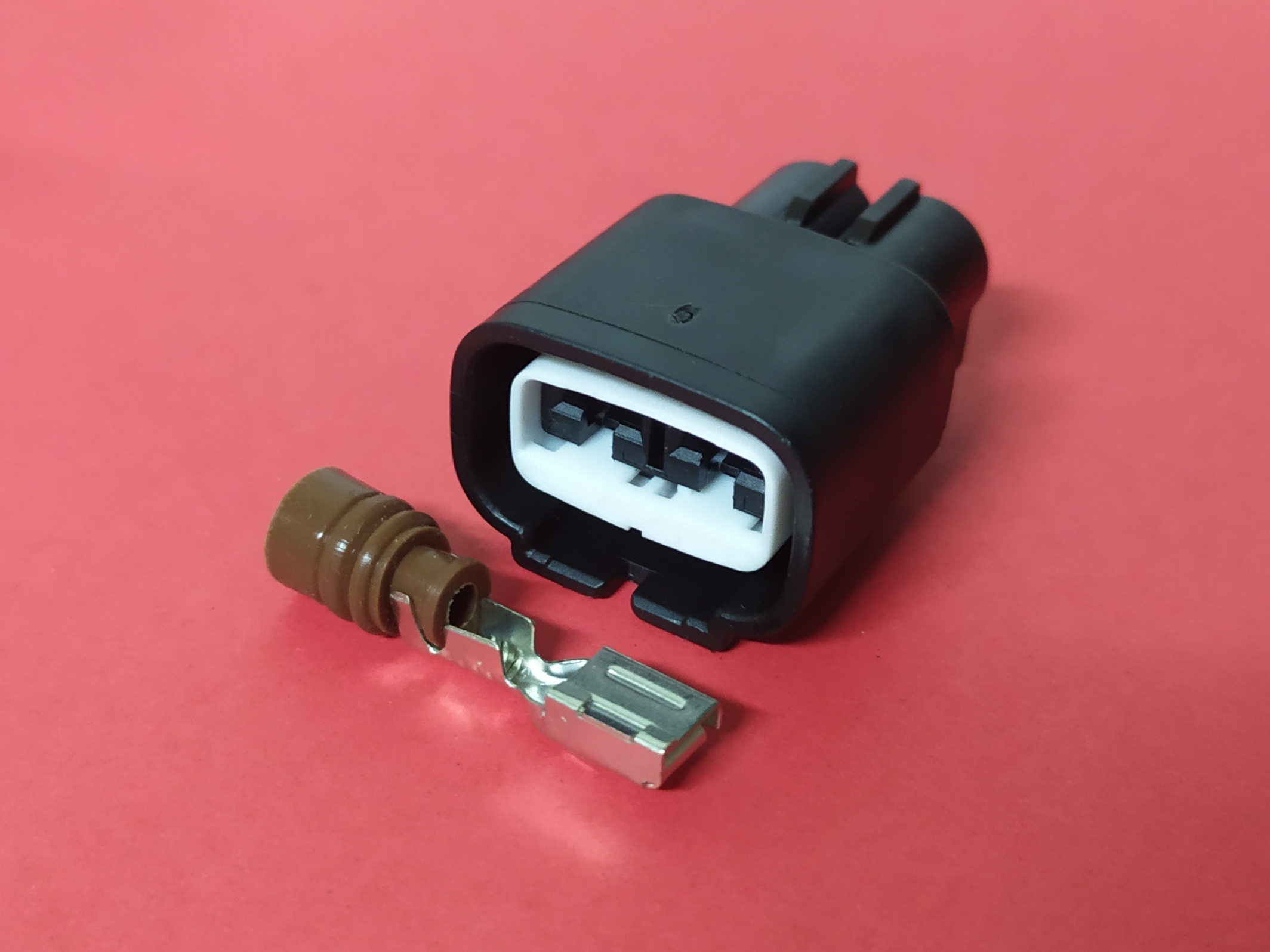 2 พิน ดำ พัดลมหม้อน้ำ 6.3 Honda #0179-F