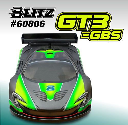 Blitz GT3-GBS Clear Body for 1/8 GT