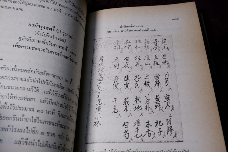ตำรายาไทย-จีน (ยากลางบ้าน ยาสมุนไพร ยาเเผนโบราณ) โดย ร.ศ.พัฒน์ สุจำนงค์ ปี 2528