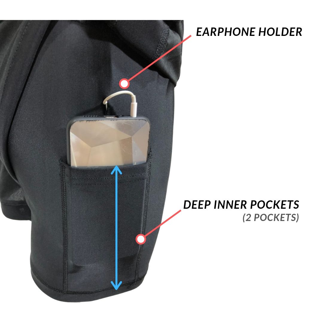 กางเกงกีฬา 2 ชั้น 2in1 - รุ่นยาว 5 นิ้ว (LONG)