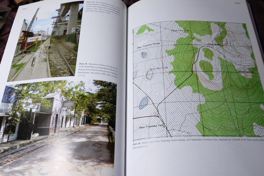 The Railway Atlas of Thailand Laos and Cambodia by B.R.Whyte พิมพ์ปี 2010