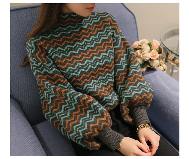 พรีออเดอร์ - เสื้อไหมพรมแฟชั่นแขนยาว Pre - ST681 (สีเขียว)