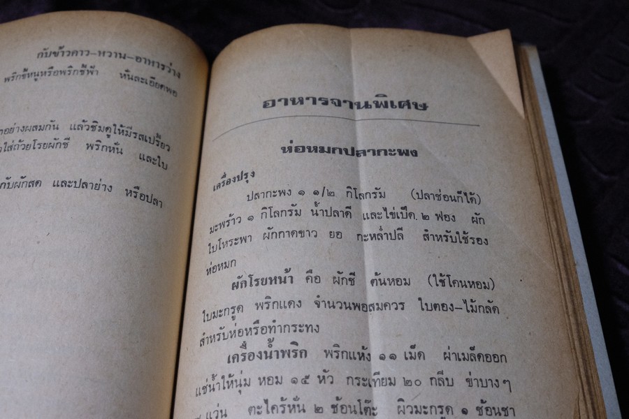 อาหารยอดนิยม ชนะการประกวด คาว หวาน ของว่าง โดย เเม่ครัวชาววัง หนา 160 หน้า