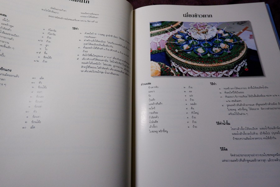 ตำรับเครื่องว่างเเละขนมไทย โดย กรมอาชีวศึกษา ปกเเข็ง 165 หน้า ปี 2535