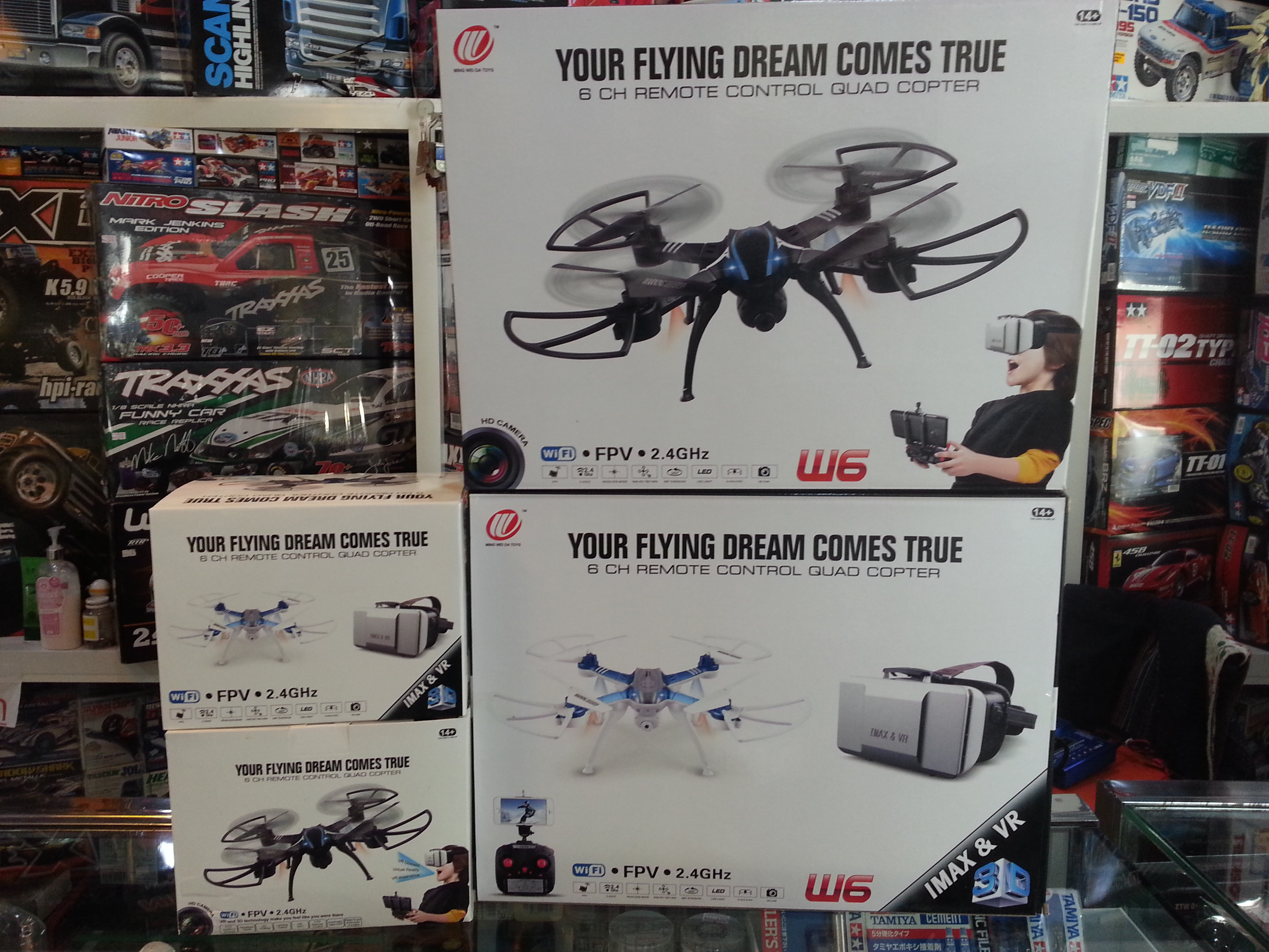W6 6ch R/C Quadcopter.