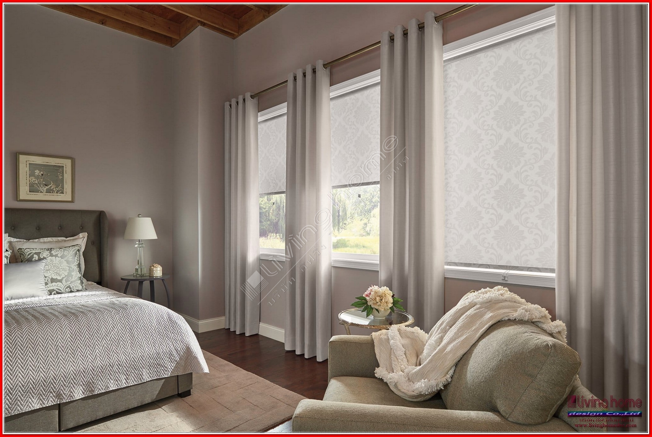 ม่านม้วน ทึบแสง "BLACK OUT ROLLER BLINDS" ผ้าม่าน ม่าน มู่ลี่ มู่ลี่ไม้ ม่านม้วน วอลเปเปอร์ รับติดตั้ง ออกแบบ ราคาถูก ทุกประเภท ทุกรูปแบบ