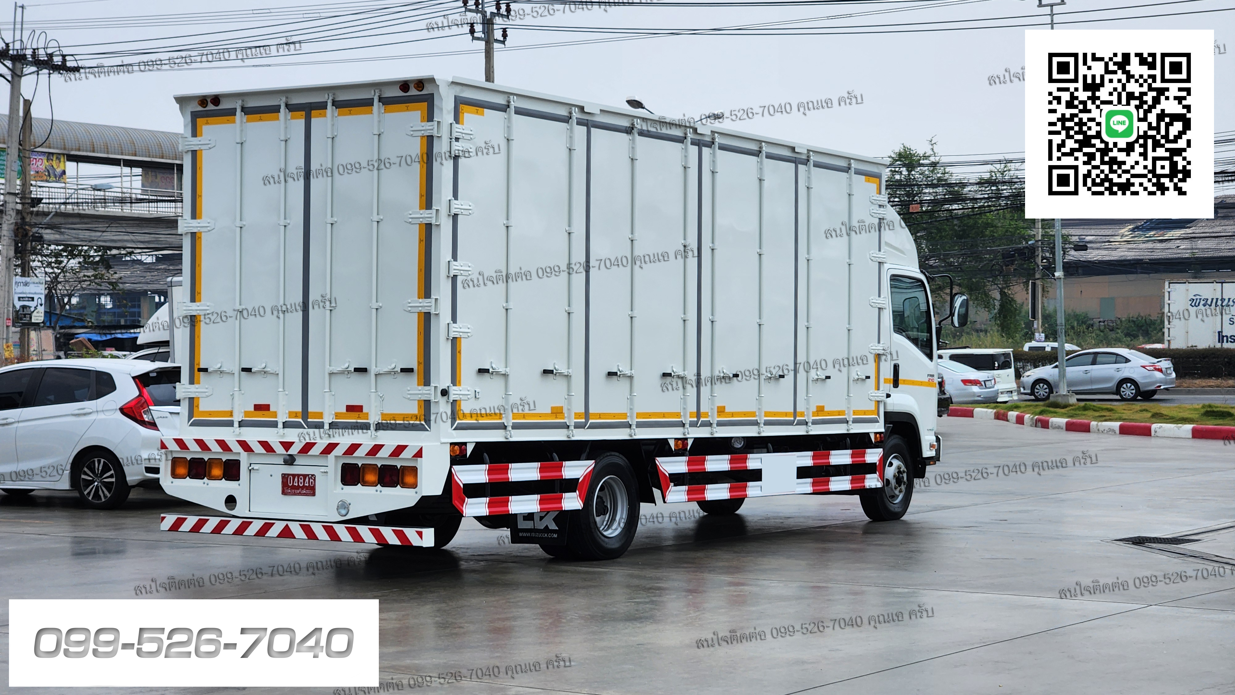 ISUZU FRR 210แรงม้า ยาว 6.5 เมตร ตู้แห้งประตู 10 บาน เปิดรอบคัน ยูโร 3