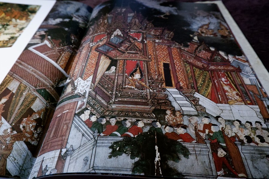 จิตรกรรมฝาผนัง วัดสุวรรณาราม ปกเเข็ง ปี 2530