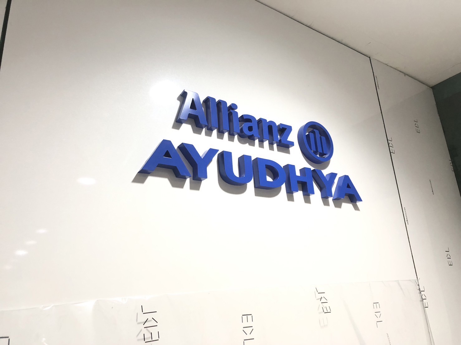 ป้ายอักษรซิงค์ยกขอบ ป้ายบริษัท ขนาดป้าย 20.4 x 70 cm