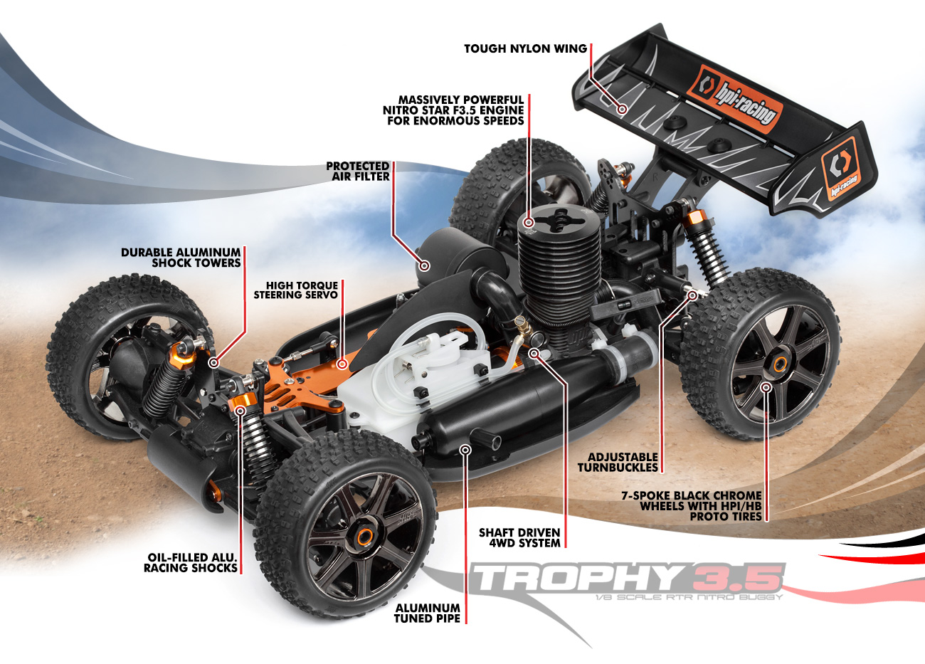 RTR Trophy 3.5 Buggy.