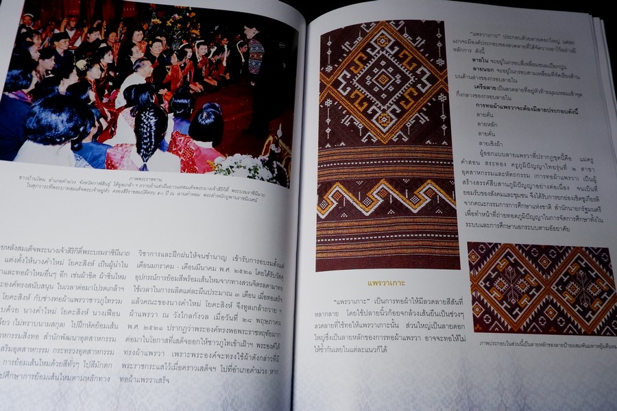 ถักร้อยดวงใจ มหกรรมผ้าไทย เทิดไท้พระบรมราชินีนาถ ปกแข็ง 2 เล่ม ปี 2550