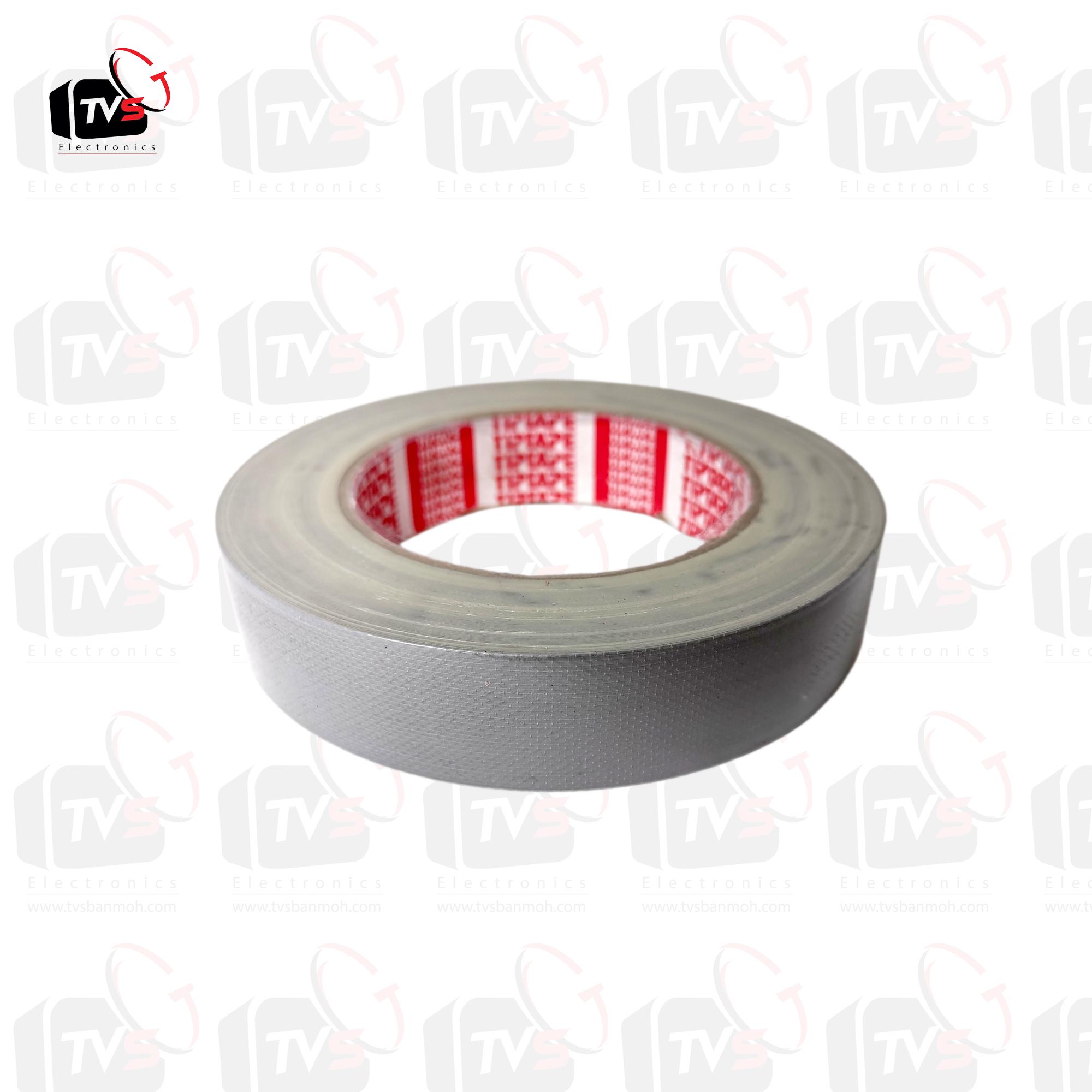 เทปกาวผ้า เทปผ้า หน้ากว้าง 1นิ้ว ความยาว 25หลา สีเทา --- เทป เทปผ้า เทปผ้าม้วน เทปกาวผ้า CLOTHTAPE TAPE ม้วนเทป เทปติดขอบ เทปม้วน ผ้าเตปแพ็กของ ผ้าเทป เทปผ้ากาว 2 นิ้ว เทปผ้ากาว 3 นิ้ว เทปผ้ากาว 4 นิ้ว เทปผ้าเหนียว เทปติดสันปก