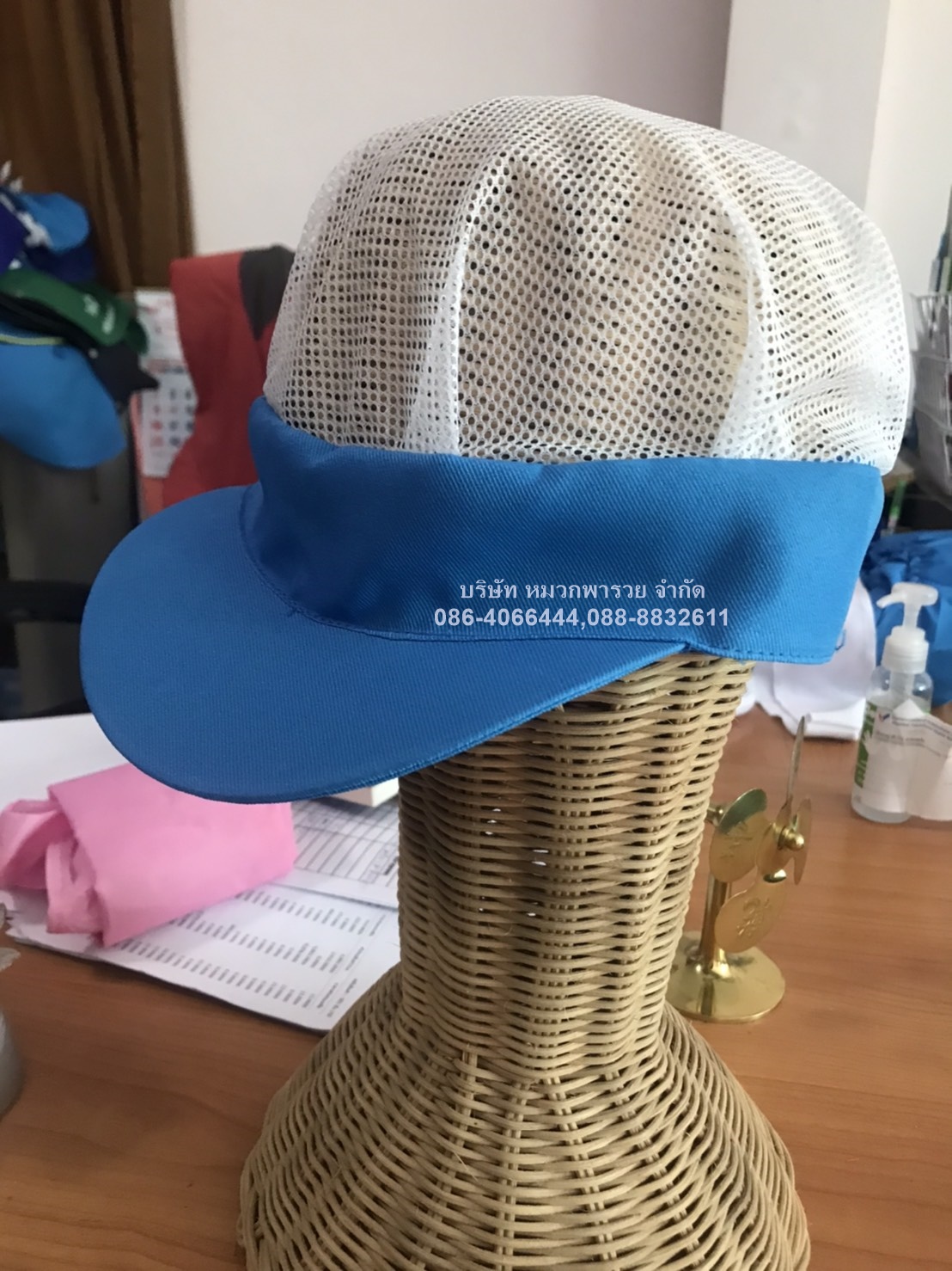 หมวกแก๊ปตาข่าย หมวกโรงงาน