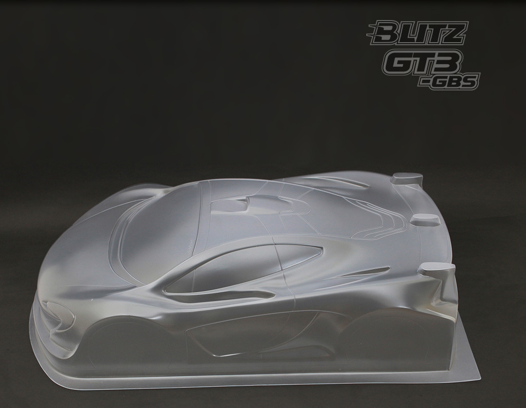 Blitz GT3-GBS Clear Body for 1/8 GT