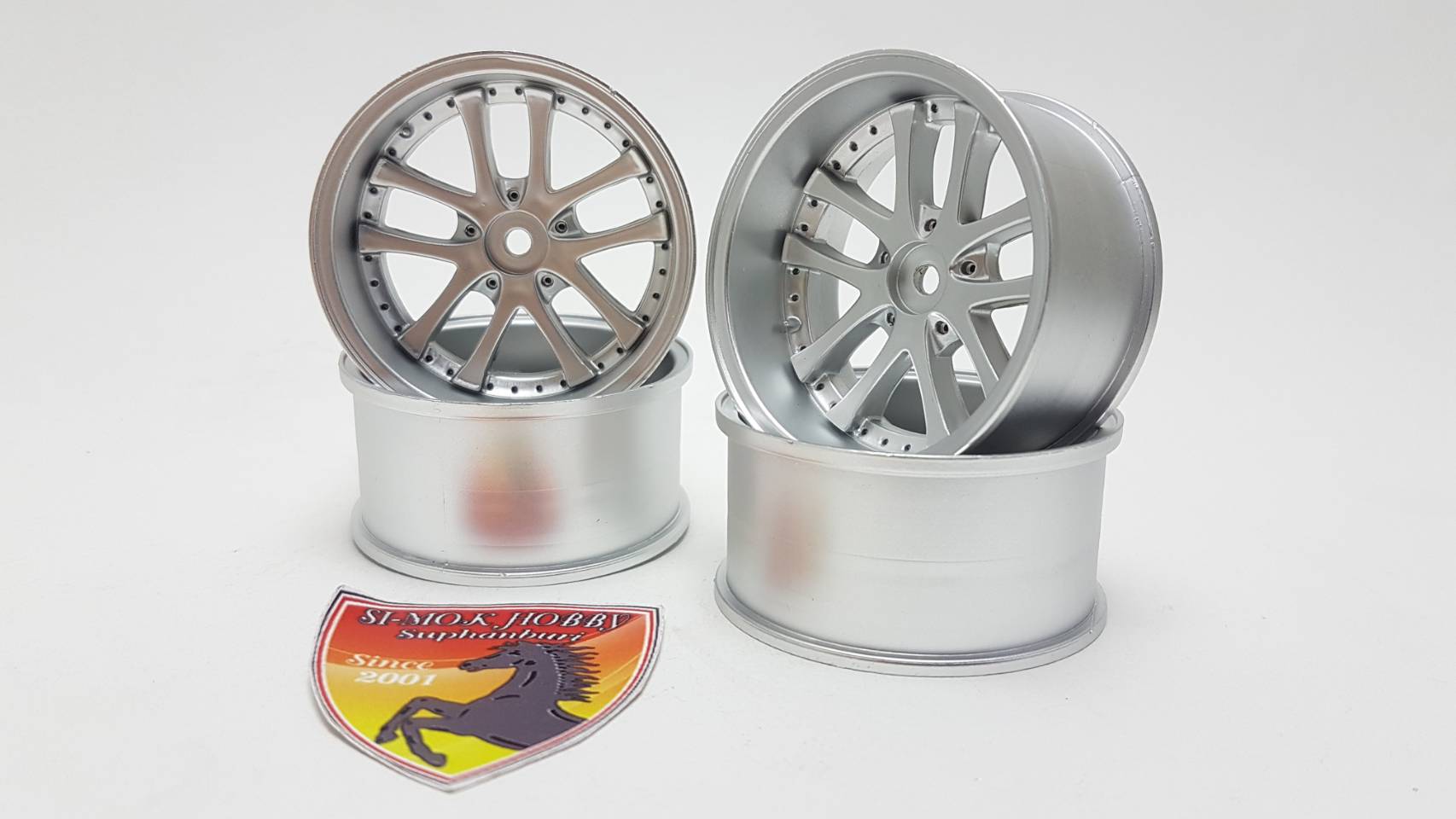 แม็กซ์ 5 แฉกคู่(เงินด้าน)ขนาด 2.2 นิ้ว (7mm Offset)