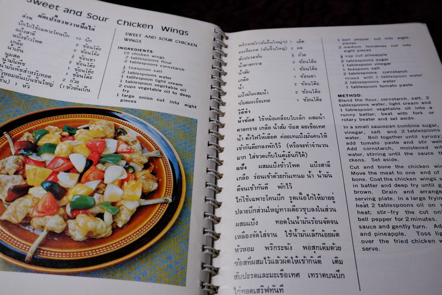 ตำราอาหารไทยในต่างเเดน ของ มลุลี (กุญชรฯ) ปิ่นสุวรรณ์ (cooking thai food in american kitchens)